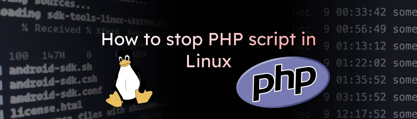 Как остановить PHP скрипт в Linux