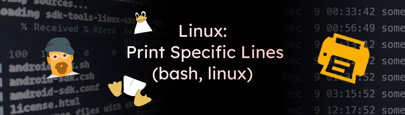 Linux: вывести на печать определенные строки (bash, linux)