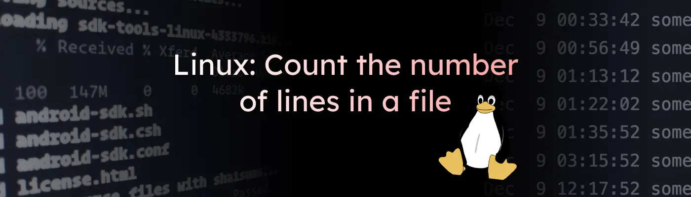 Linux: Подсчитать количество строк в файле