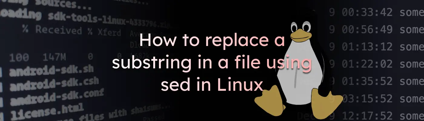 Как заменить подстроку в файле с помощью sed в Linux